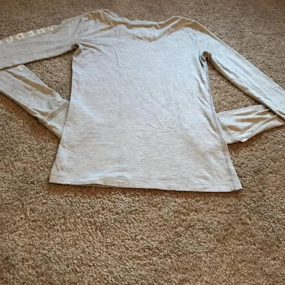 Light Gray and White Abercrombie & Fitch Long Sleeve - Picture 2 of 5